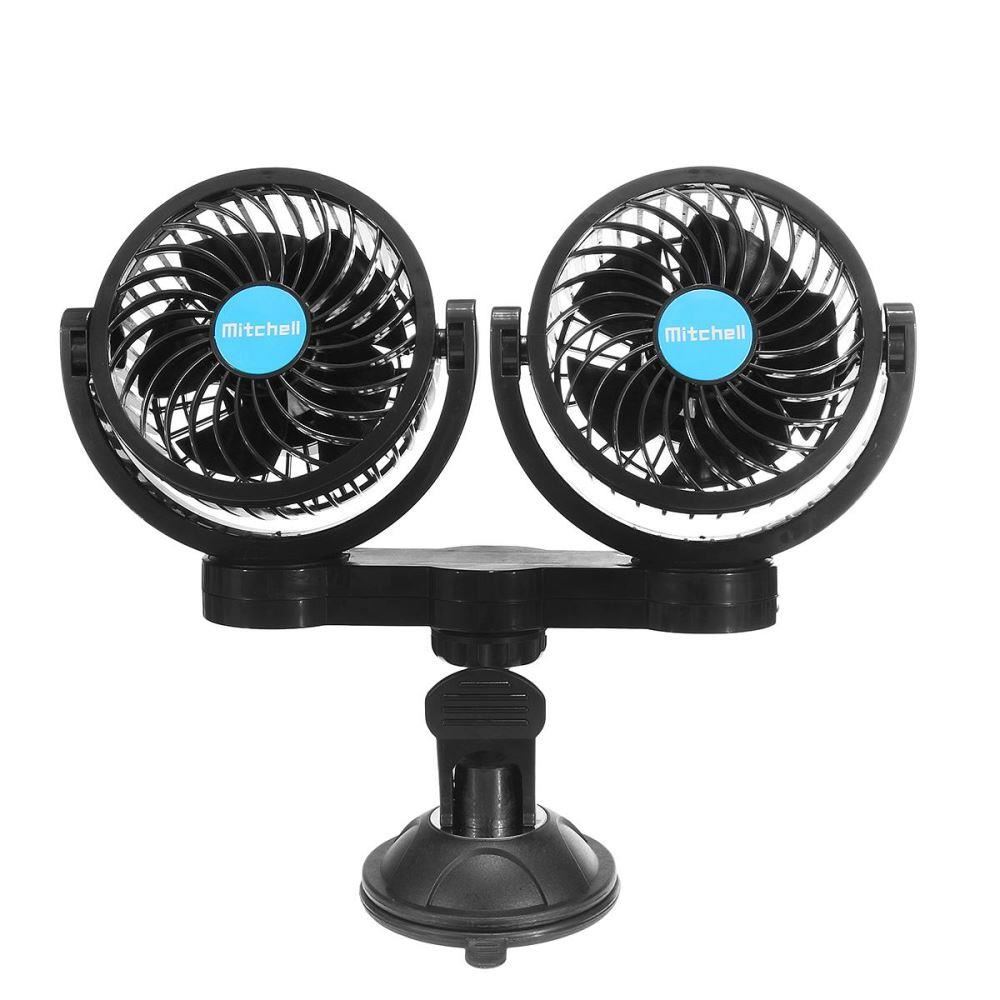 Ventilator Twin, 12V, fi10cm, prindere ventuza, 61015 CarCo 