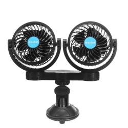 Ventilator Twin, 12V, fi10cm, prindere ventuza, 61015 CarCo 
