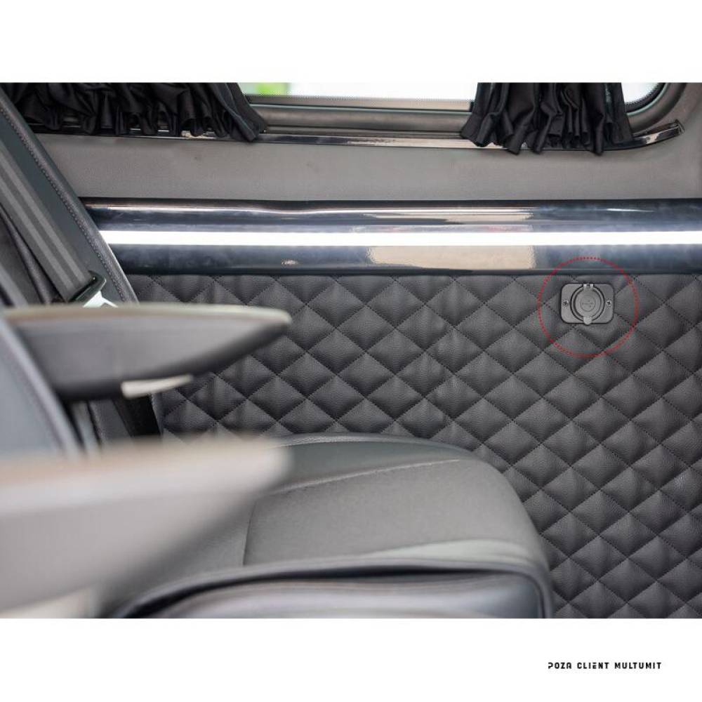 Priza cu 2 USB, cu LED rosu KASTOR Carco 42793