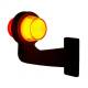 Lampa gabarit brat 192mm, cu cot, galben cu rosu, LED tip NEON, dreapta LD 2626 Horpol