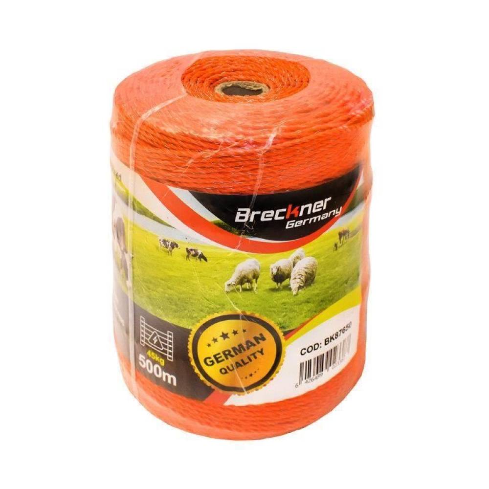 Rola fir portocaliu, pentru gard electric, fi2.5, 3x0.15mm, 500m, BK87650 Rola fir portocaliu, pentru gard electric, fi2.5, 3x0.15mm, 500m, BK87650
