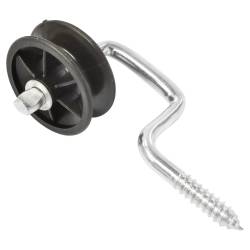 Izolator negru cu fanta, fi 6,9mm BK87644