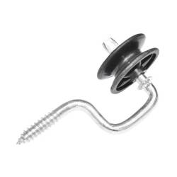 Izolator negru cu fanta, fi 6,9mm BK87644