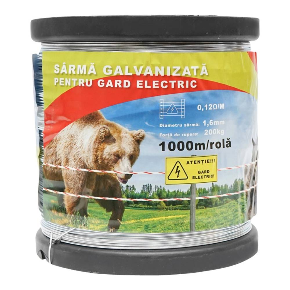 Sarma galvanizata gard electric, 1,6mm x 1000m, BK87608