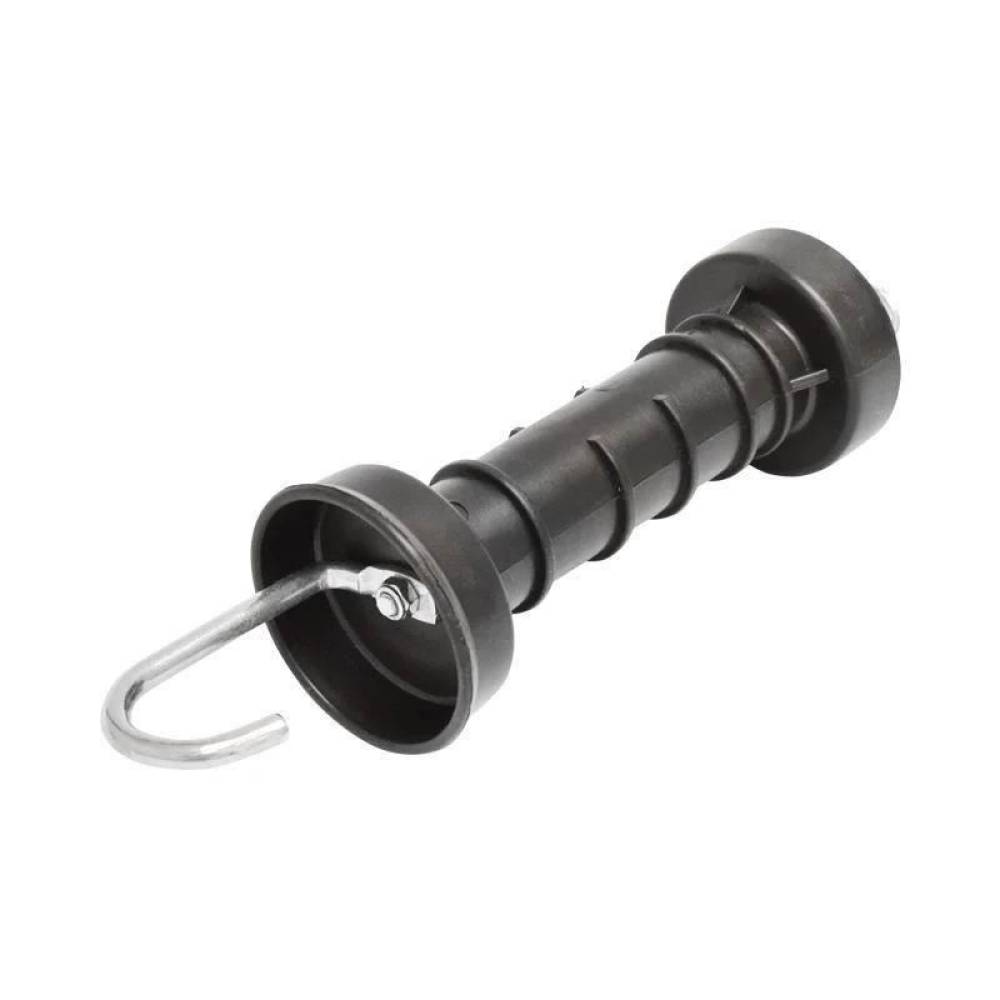 Maner poarta negru cu arc mare si carlig gard electric BK87670 Maner poarta negru cu arc mare si carlig gard electric BK87670