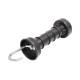 Maner poarta negru cu arc mare si carlig gard electric BK87670 Maner poarta negru cu arc mare si carlig gard electric BK87670