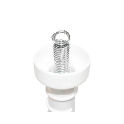 Maner poarta alb cu arc si carlig BK87659 Maner poarta alb cu arc si carlig BK87659