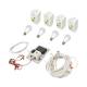 Set panou solar 50W 12-24V priza bricheta 4 becuri 5W BK87420