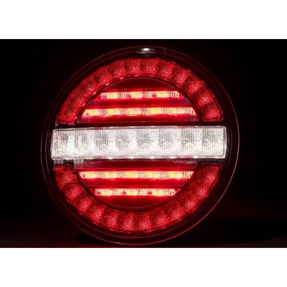 Lampa ceata si pozitie, 2 suruburi LED, fi140, 12-24V, FT-214-LED Fristom