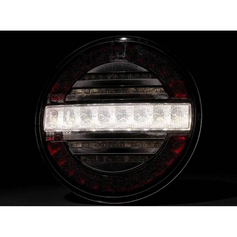 Lampa ceata si pozitie, 2 suruburi LED, fi140, 12-24V, FT-214-LED Fristom