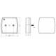 Lampa mers inapoi, 2 suruburi, LED, FT-224 Fristom