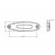 Lampa gabarit 107x38 LED, galbena, FT-076 Z Fristom
