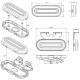 Lampa gabarit 121x47, LED, rosie, FT-072-C Fristom Lampa gabarit 121x47, LED, rosie, FT-072-C Fristom