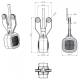 Lampa gabarit cu brat 102mm, LED, FT-141 Fristom