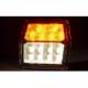 Lampa semnalizare cu pozitie, cu 6 LED-uri, 99.6x93, patrata, FT-225 Fristom