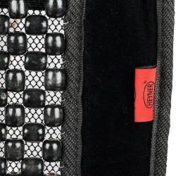 Perna scaun husa cu bile si margine de plus neagra, 1 bucata, Velvet Comfort 709.10 Heyner