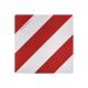 Placa reflectorizanta Gabarit depasit ALB-ROSU, Stanga,  42.3x42.3cm, Mvm Vem0423/L