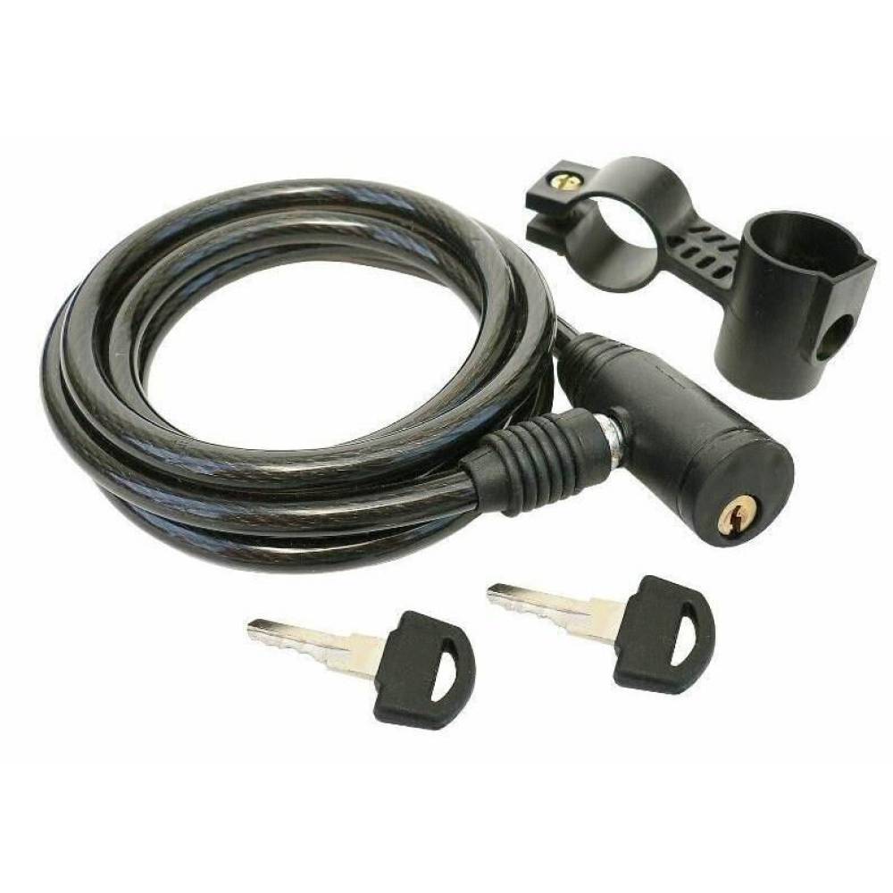 Antifurt bicicleta, cablu otel fi 8mm, 150cm, cu cheie, 68401 CarCo