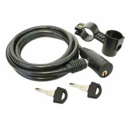Antifurt bicicleta, cablu otel fi 8mm, 150cm, cu cheie, 68401 CarCo