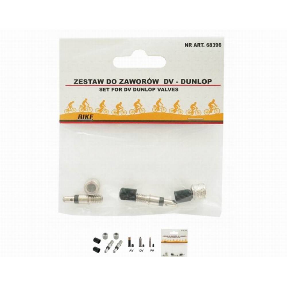 Set 6 bucati, capacele, ventile, piuliute pentru valve bicicleta DV Dunlop, 68396 CarCo 