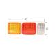 Lampa stop 430x165, 4 functii, LED, cu cablu, BK69104
