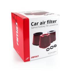 Filtru aer sport Carbon, 3 adaptori montare, 01713 Amio