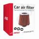 Filtru Aer Sport Roșu cu Crom, Universal, 3 Adaptoare Incluse, H160mm, AMIO 01282