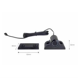 Set 4 senzori de parcare cu afisaj cu LED, montare pe bara negri, Truck, Van, 02286 Amio