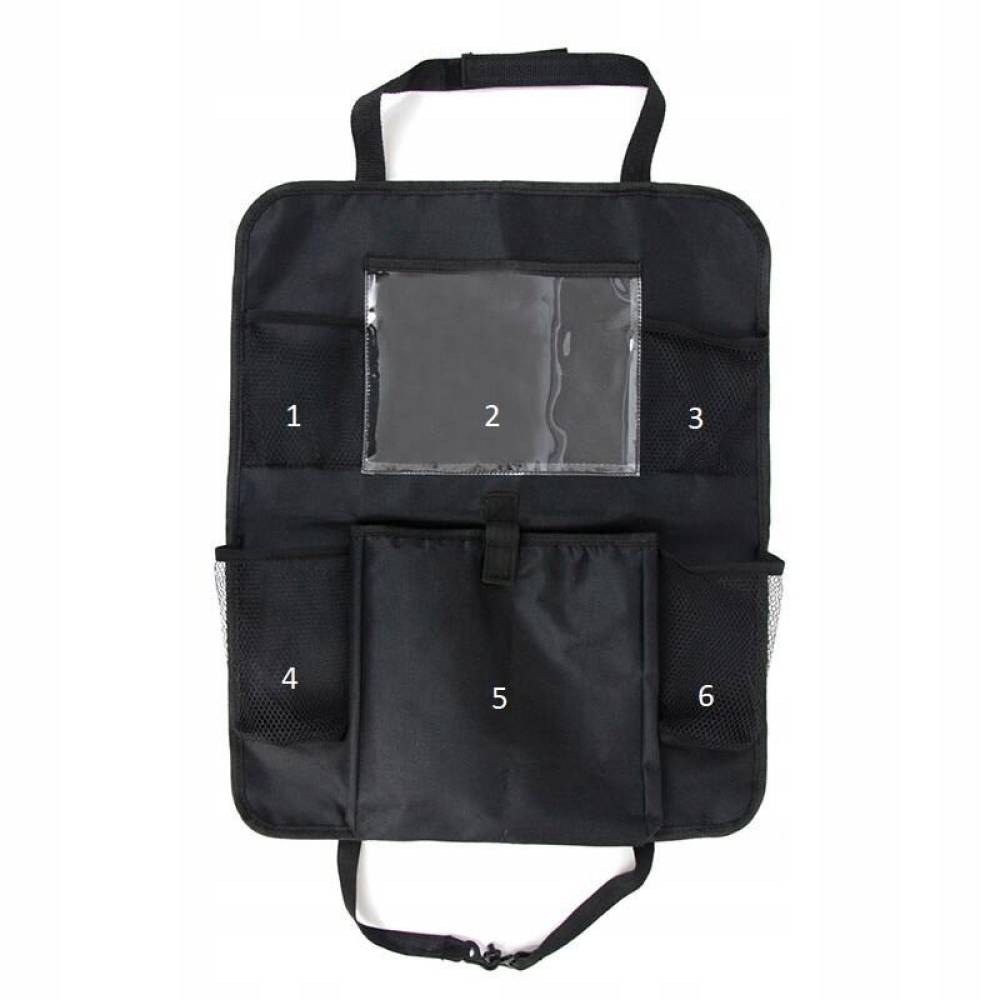 Organizator spate scaun cu buzunare si compartiment tableta 01121 Amio