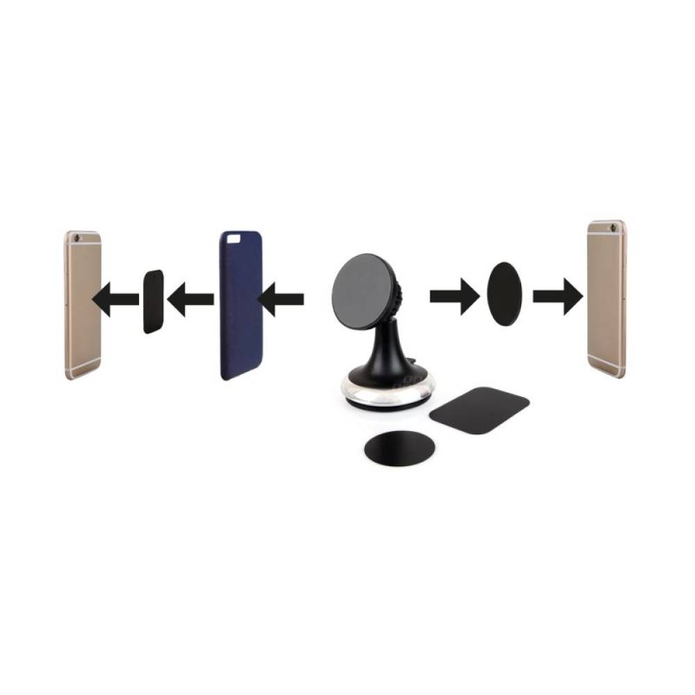 Suport telefon cu magnet, prindere cu ventuza, HOLD-6, 02052 Amio
