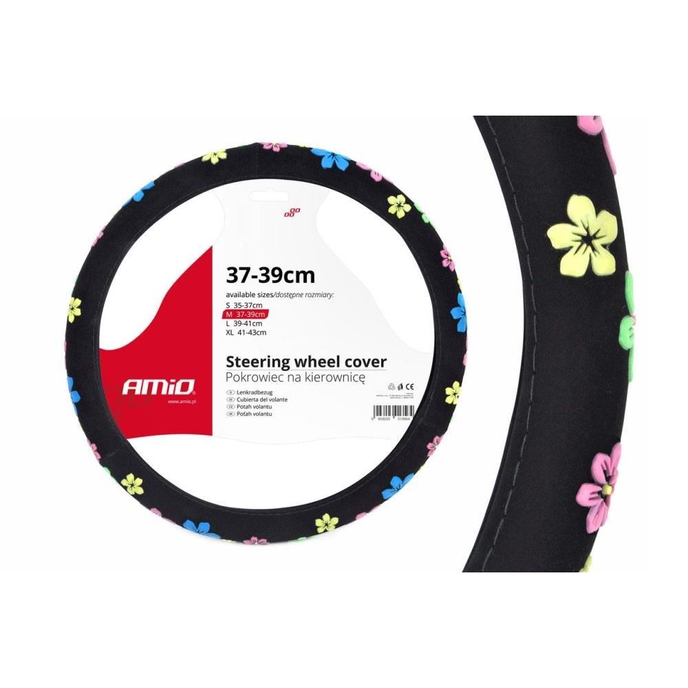 Husa volan, 37-39cm, model FLORAL, 01376 Amio