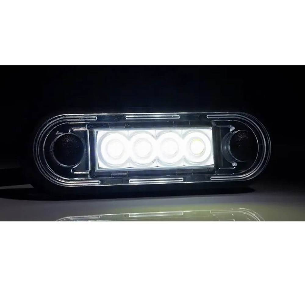 Lampa gabarit, 84x27, LED, slim, alba, cu 2 garnituri bullbar,  FT-073B Fristom