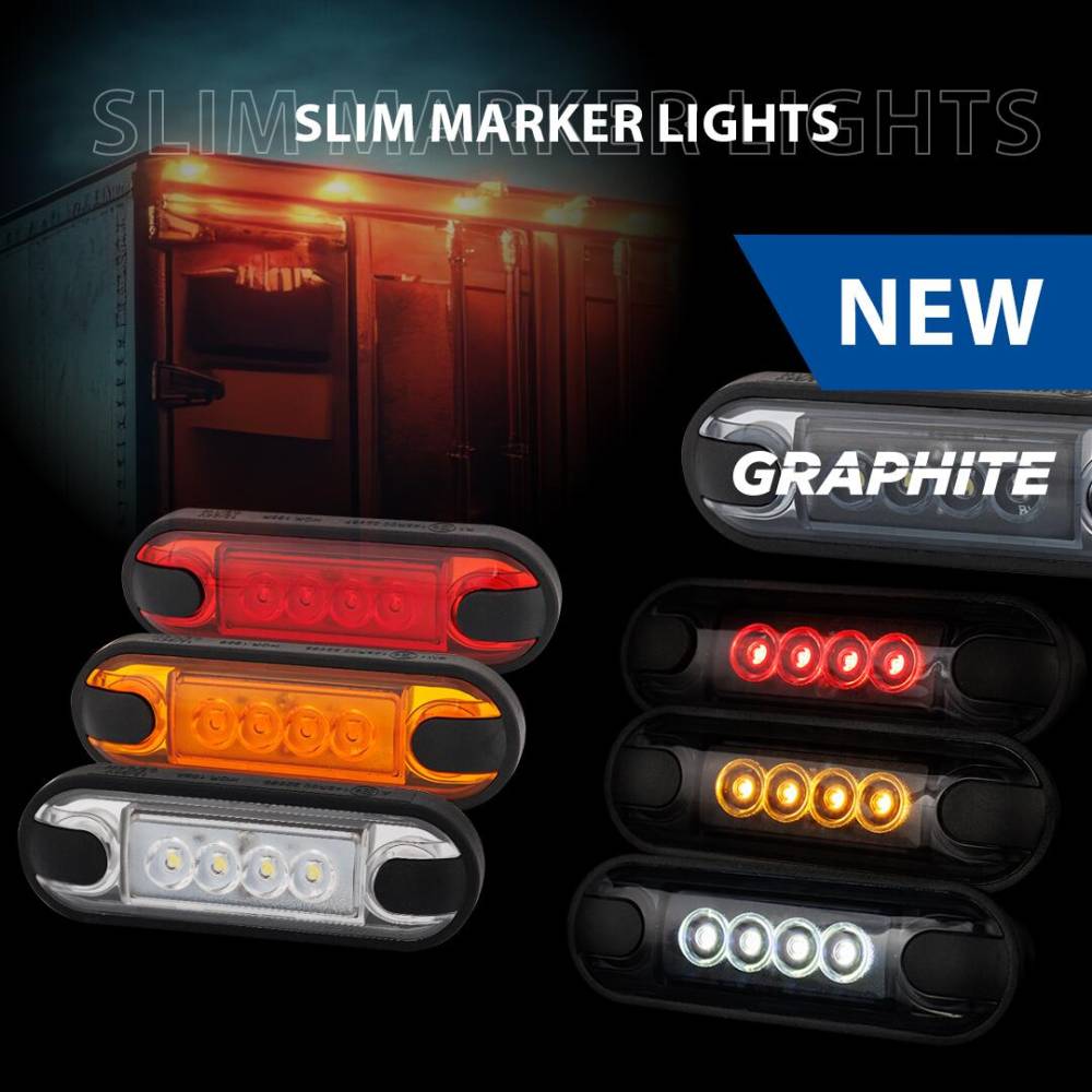 Lampa gabarit, 84x27, LED, slim, alba, cu 2 garnituri bullbar,  FT-073B Fristom