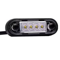 Lampa gabarit, 84x27, LED, slim, rosie, cu 2 garnituri bullbar, , FT-073C Fristom