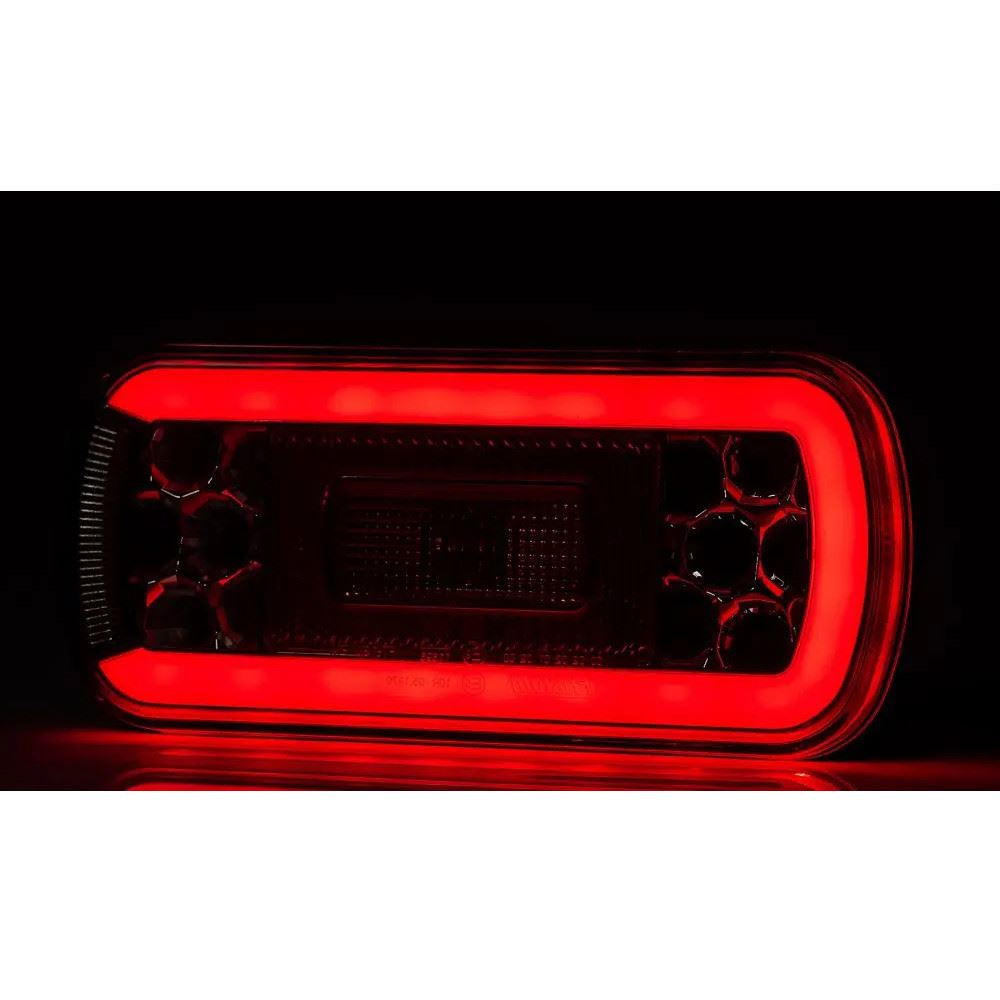 Lampa stop 220x100, 5 functii, cu mufa, LED, FT-130 NT COF Bajonet Fristom