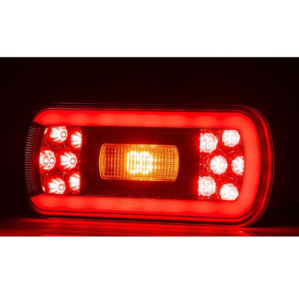 Lampa stop 220x100, 5 functii, cu mufa, LED, FT-130 NT COF Bajonet Fristom
