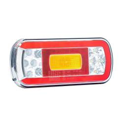 Lampa stop 220x100, 5 functii, cu mufa, LED, FT-130 NT COF Bajonet Fristom