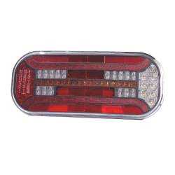 Lampa spate 302x130, LED, 7 functii cu iluminare numar, dreapta, FT-600 P T Fristom