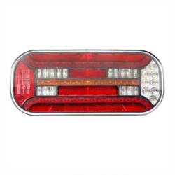 Lampa spate 302x130, LED, 6 functii, cu triunghi, ceata si mers inapoi, stanga, FT-610 L Led DI Fristom