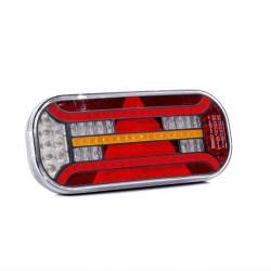 Lampa spate 302x130, LED, 6 functii, cu triunghi, ceata si mers inapoi, dreapta, FT-610 P Led DI Fristom