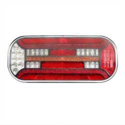 Lampa spate 302x130, LED, 6 functii, cu triunghi, ceata si mers inapoi, dreapta, FT-610 P Led DI Fristom