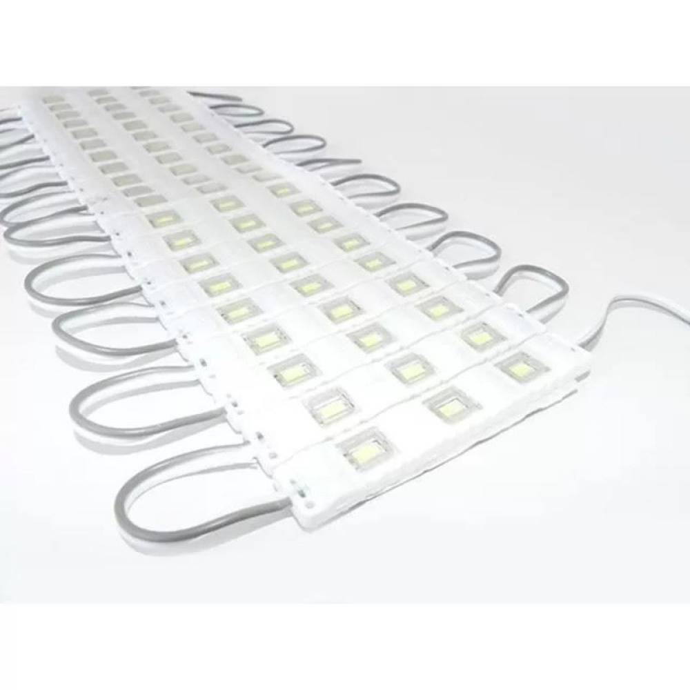 Modul LED 3 SMD-uri injectate, 12V, lumina galbena, 3 x 5730, 20 buc/folie Modul LED 3 SMD-uri injectate, 12V, lumina galbena, 3 x 5730, 20 buc/folie