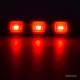 Modul LED 3 SMD injectate, 3 x 5730, 12V, lumina rosie, 20 bucati/folie
