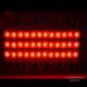 Modul LED 3 SMD injectate, 3 x 5730, 12V, lumina rosie, 20 bucati/folie