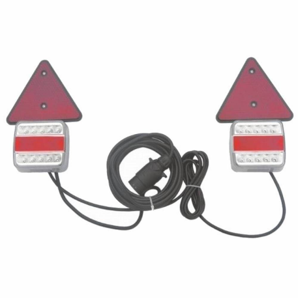 Kit lampi remorca 100x90, cu LED, cu numar si magnet, cablu 7.5m, Dafa, L1856 Truckled