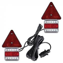 Kit lampi remorca 100x90, cu LED, cu numar si magnet, cablu 7.5m, Dafa, L1856 Truckled