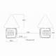 Kit lampi remorca 100x90, cu LED, cu magnet si cablu, 7,5m, Dafa L1853 TruckLed
