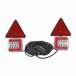 Kit lampi remorca 100x90, cu LED, cu magnet si cablu, 7,5m, Dafa L1853 TruckLed