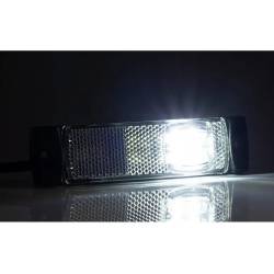 Lampa gabarit 100x32, LED, alba, cu suport cu 2 urechi, 12-36V, FT-018/B Fristom