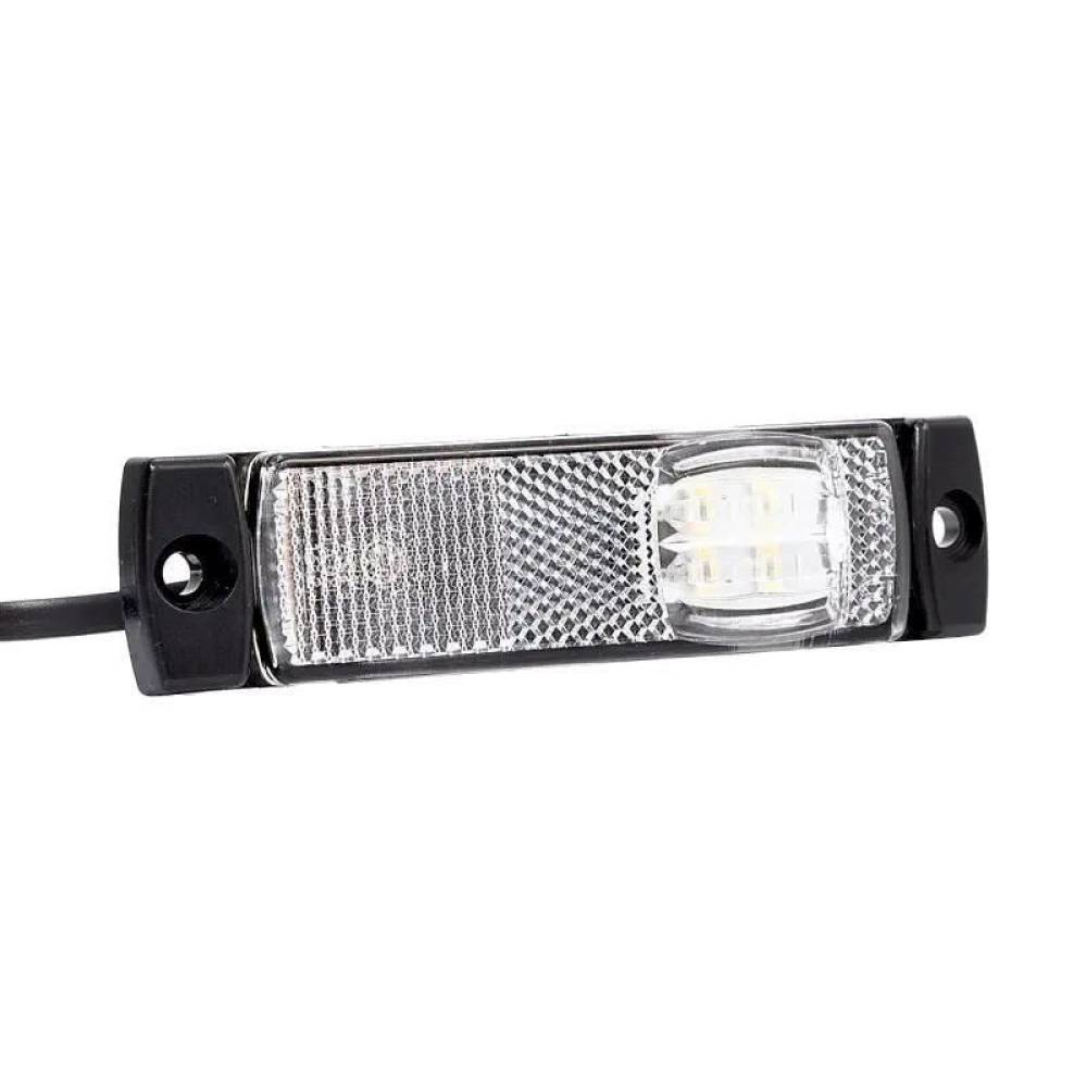 Lampa gabarit 100x32, LED, alba, cu suport cu 2 urechi, 12-36V, FT-018/B Fristom